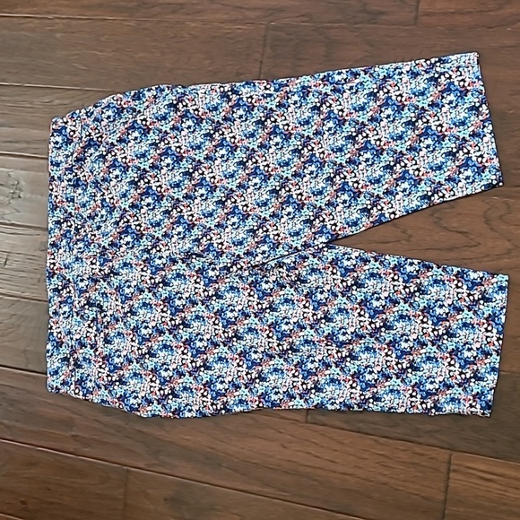 Kim Rogers Colorful Abstract Patterned Pullon Capris size 18W - Picture 2 of 9